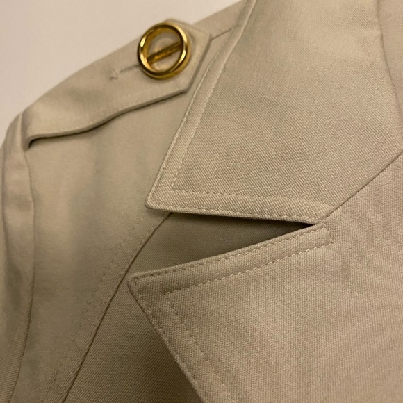 Jones New York Size Large Stretch Military Style Jacket with Gold Buttons - Picture 6 of 9